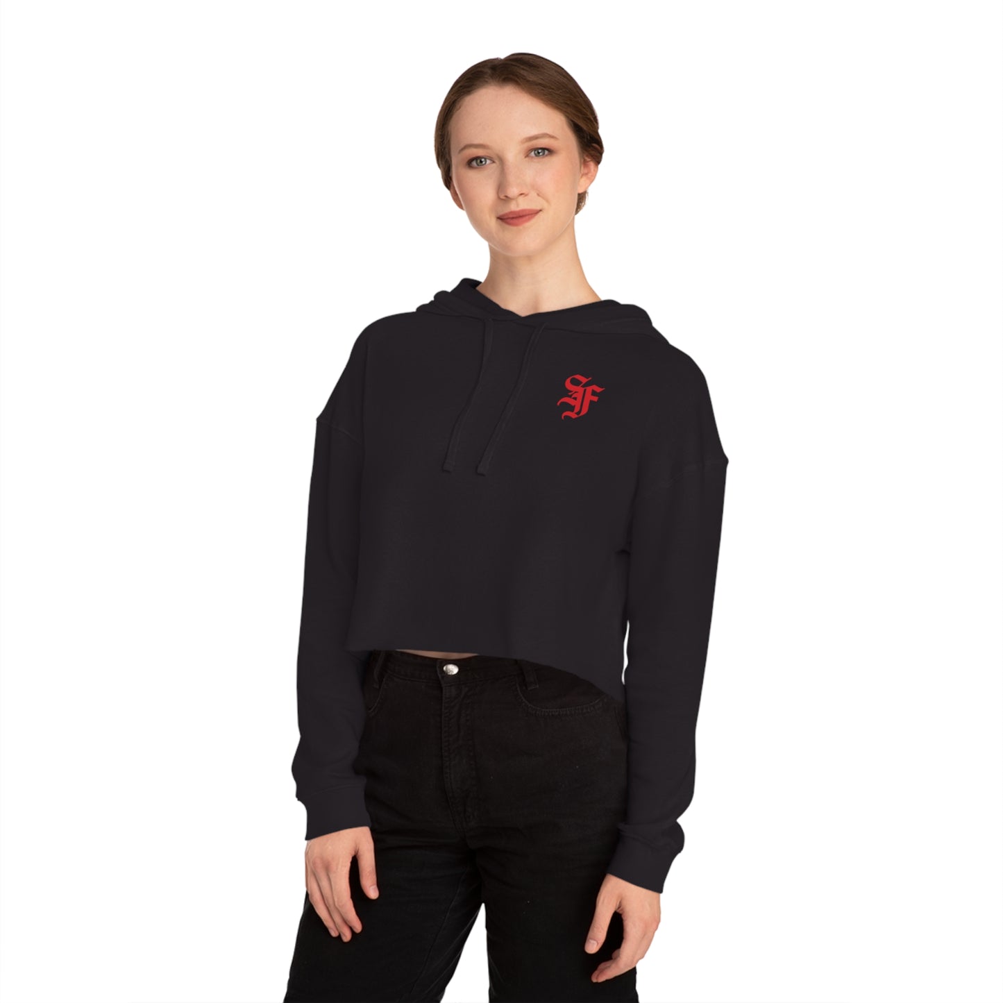 QuadNod Women’s Cropped Hooded Sweatshirt (colored)