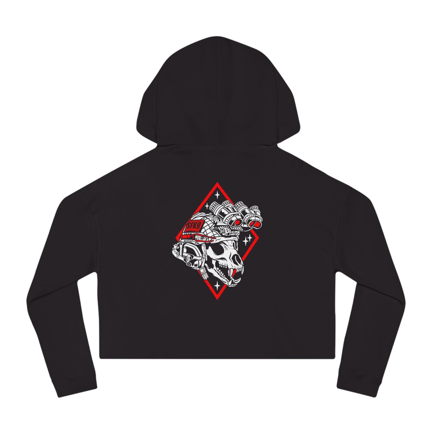 QuadNod Women’s Cropped Hooded Sweatshirt (colored)