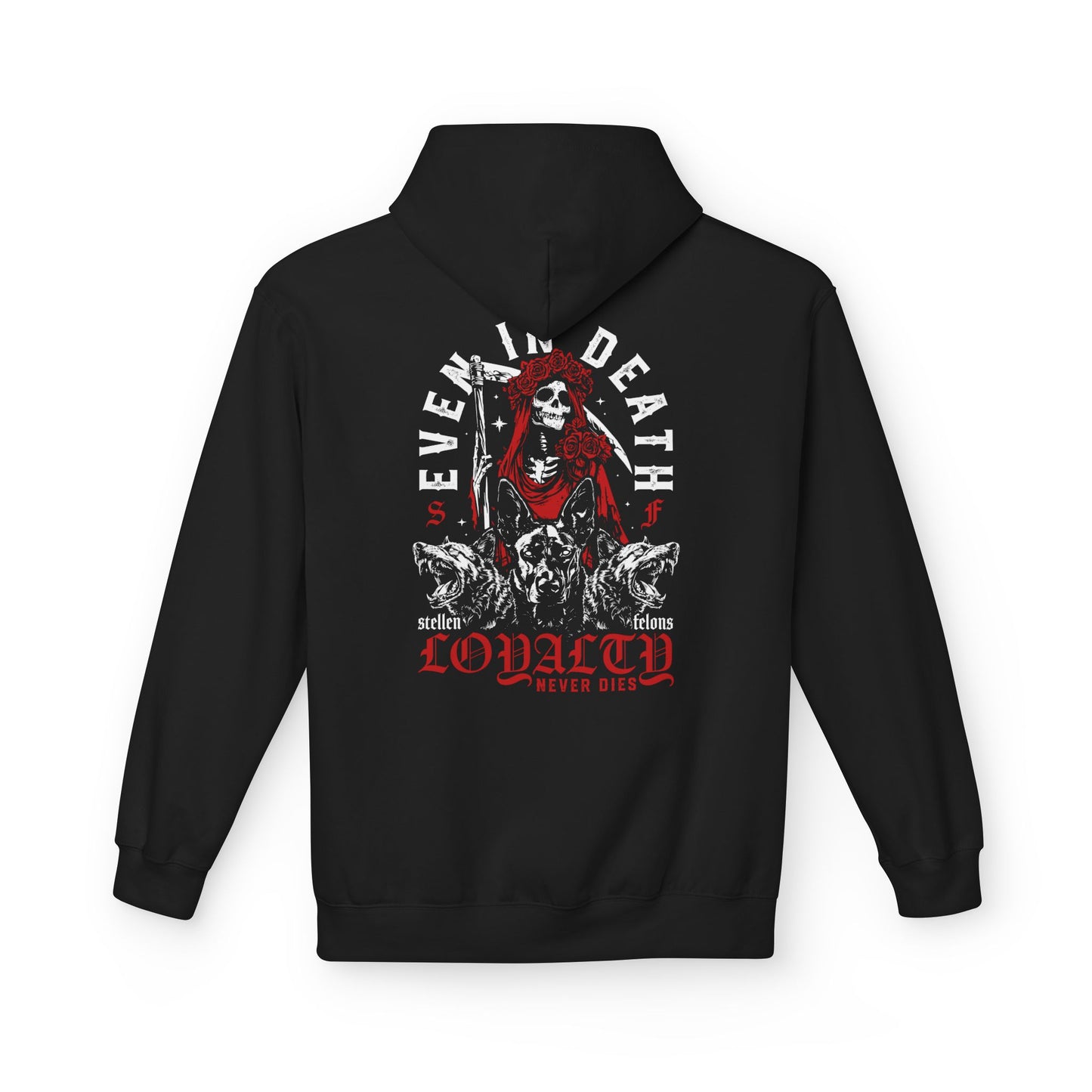 Loyalty Never Dies Midweight Softstyle Fleece Hoodie (colored)