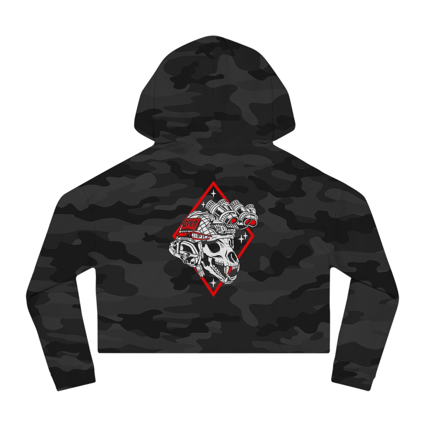 QuadNod Women’s Cropped Hooded Sweatshirt (colored)