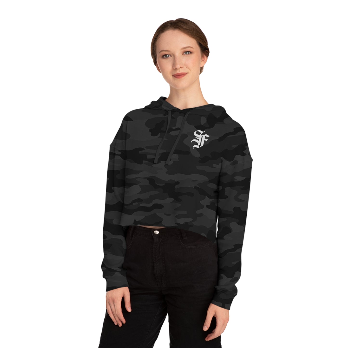 Floppy Ear Cartel Cropped Hoodie