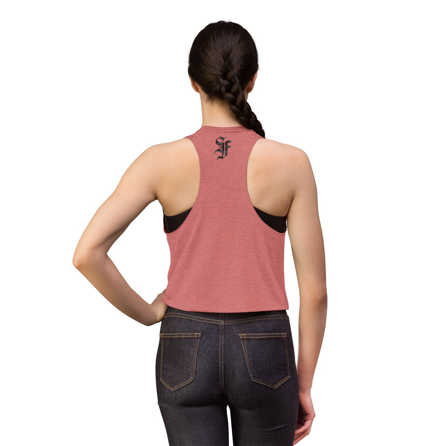 Women's Crop Top - Vintage 'Working Dog Society' Graphic Tank Top