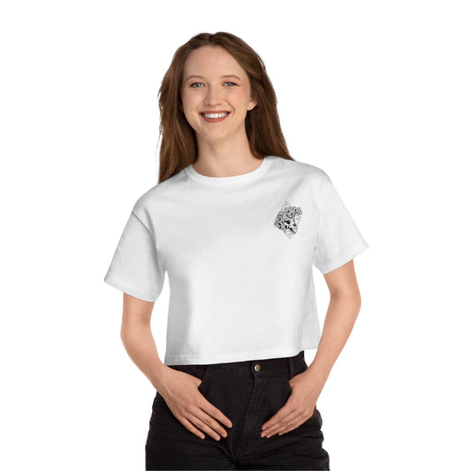 QuadNod Champion Women's Heritage Cropped T-Shirt (front print only)