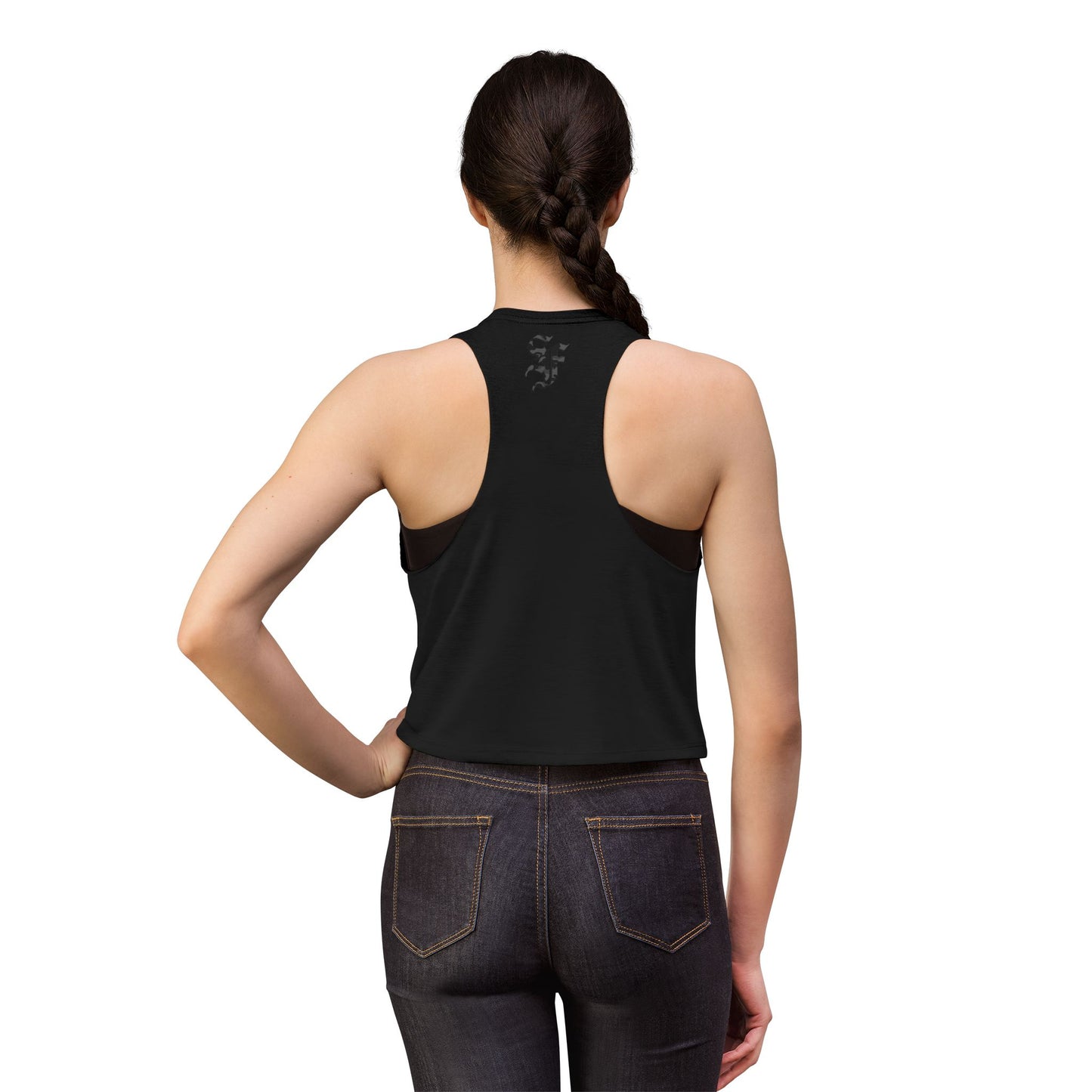 Women's Crop Top - Vintage 'Working Dog Society' Graphic Tank Top