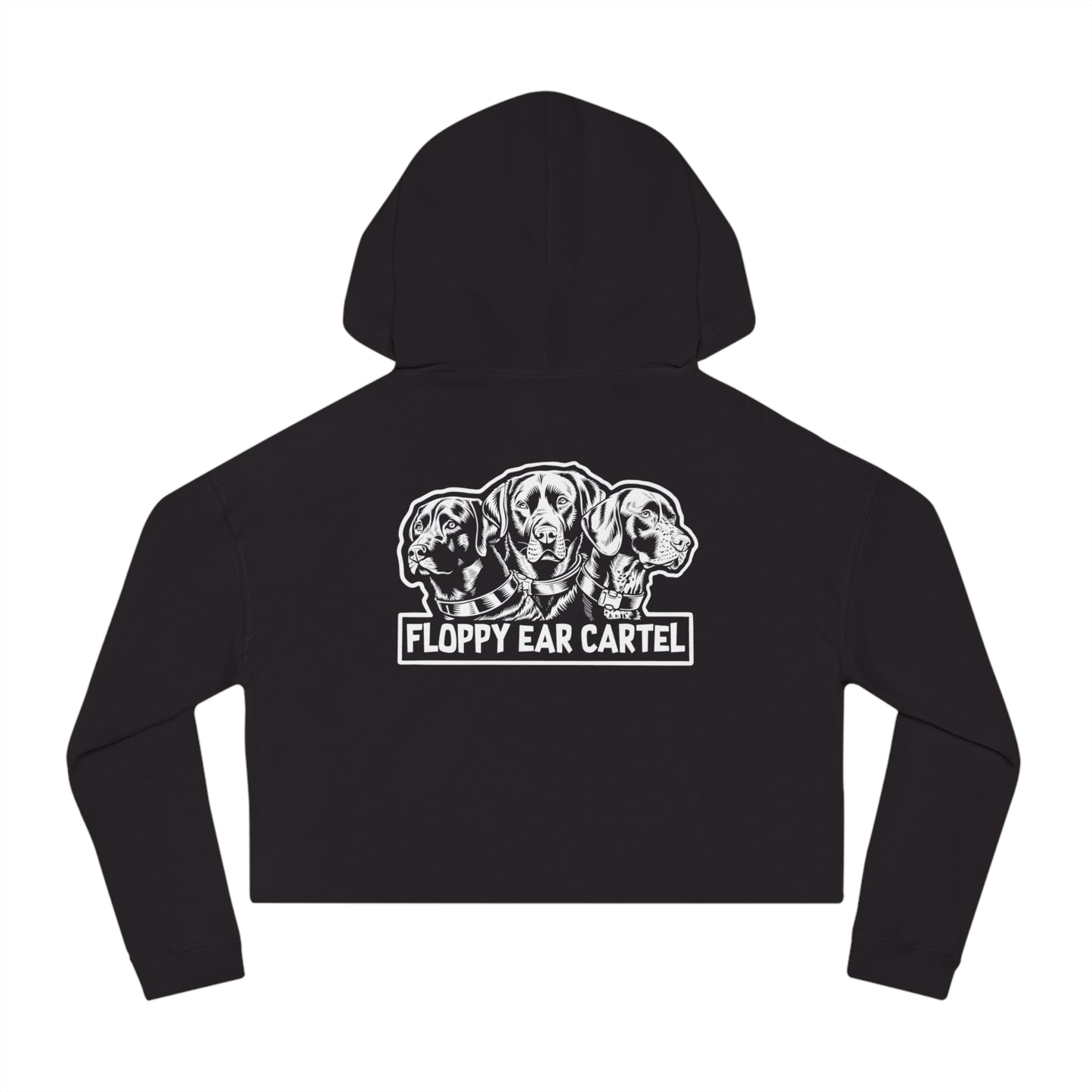 Floppy Ear Cartel Cropped Hoodie