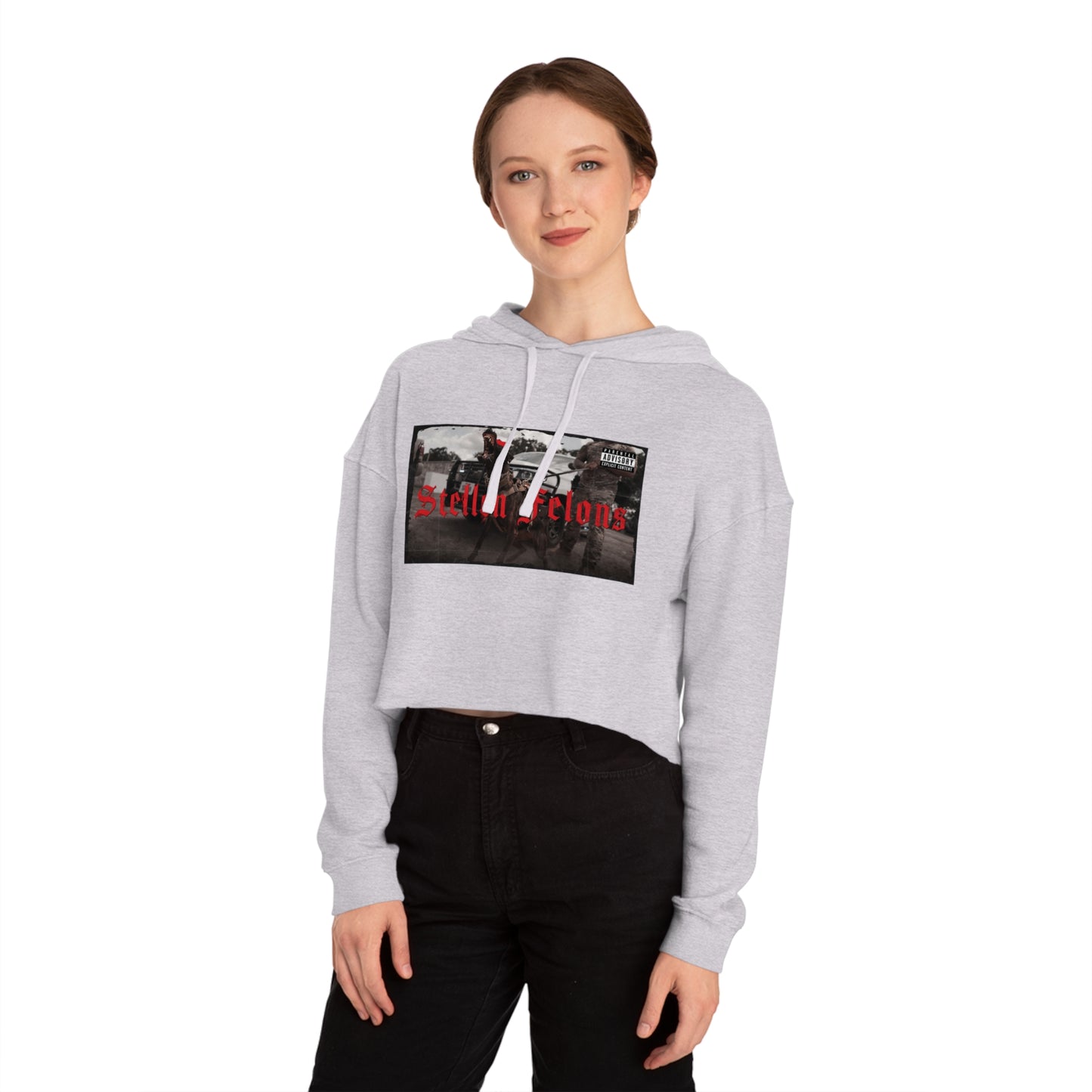 Stellen Felons Women’s Cropped Hooded Sweatshirt