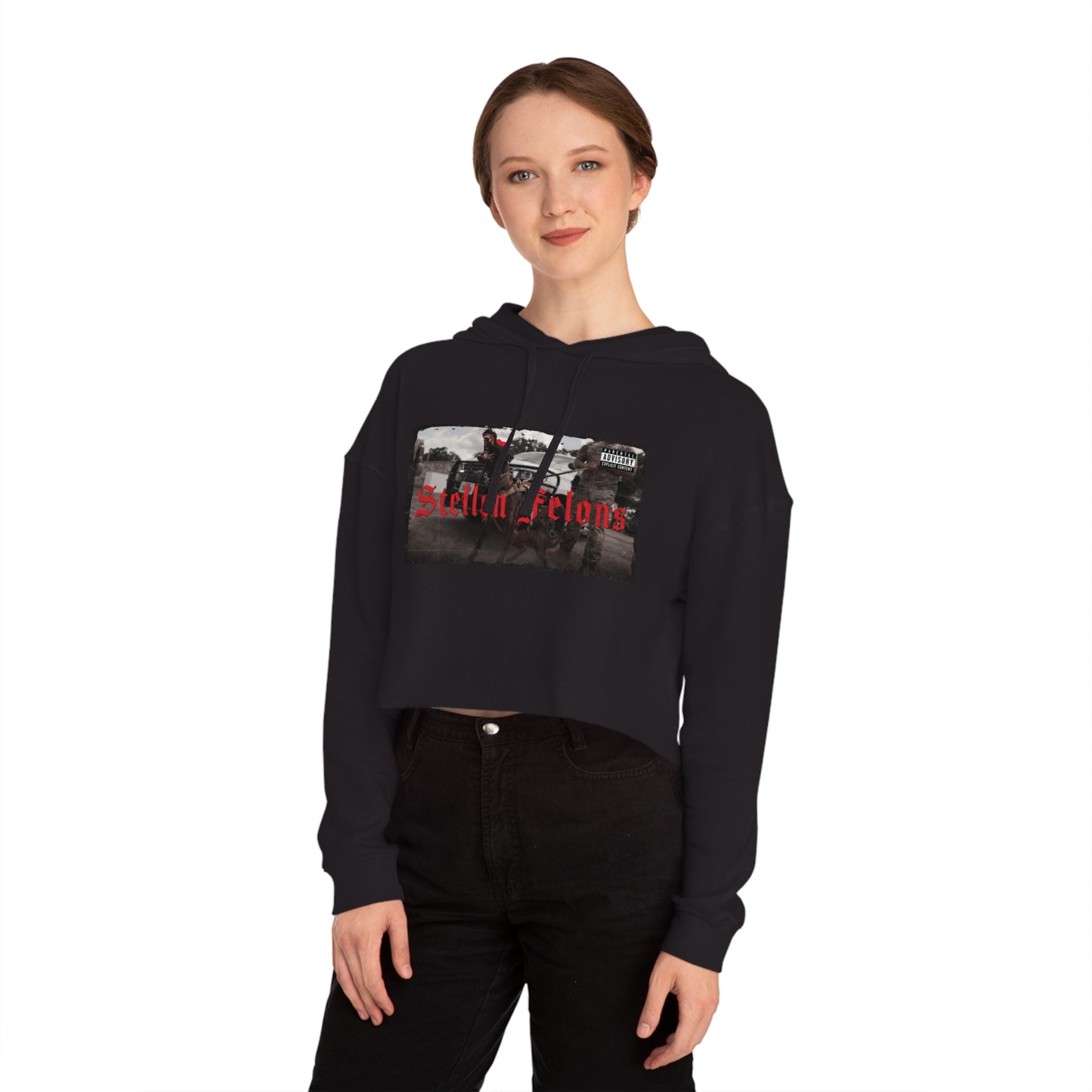 Stellen Felons Women’s Cropped Hooded Sweatshirt