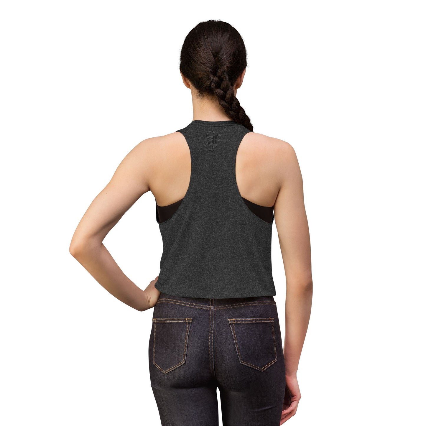 Women's Crop Top - Vintage 'Working Dog Society' Graphic Tank Top